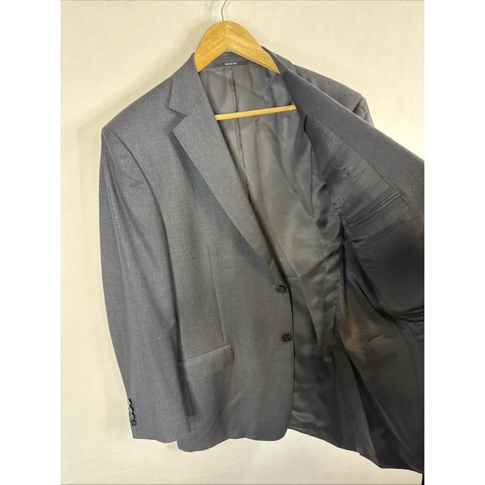 Ermenegildo Zegna Traveller Micronsphere‎ Wool Gray Blazer Sport Coat Italy 42R